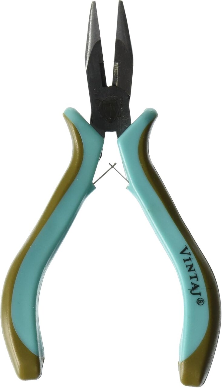 Vintaj Chain-Nose Pliers with Cutter and Ergonomic Grip, Jewelry Making Supplies